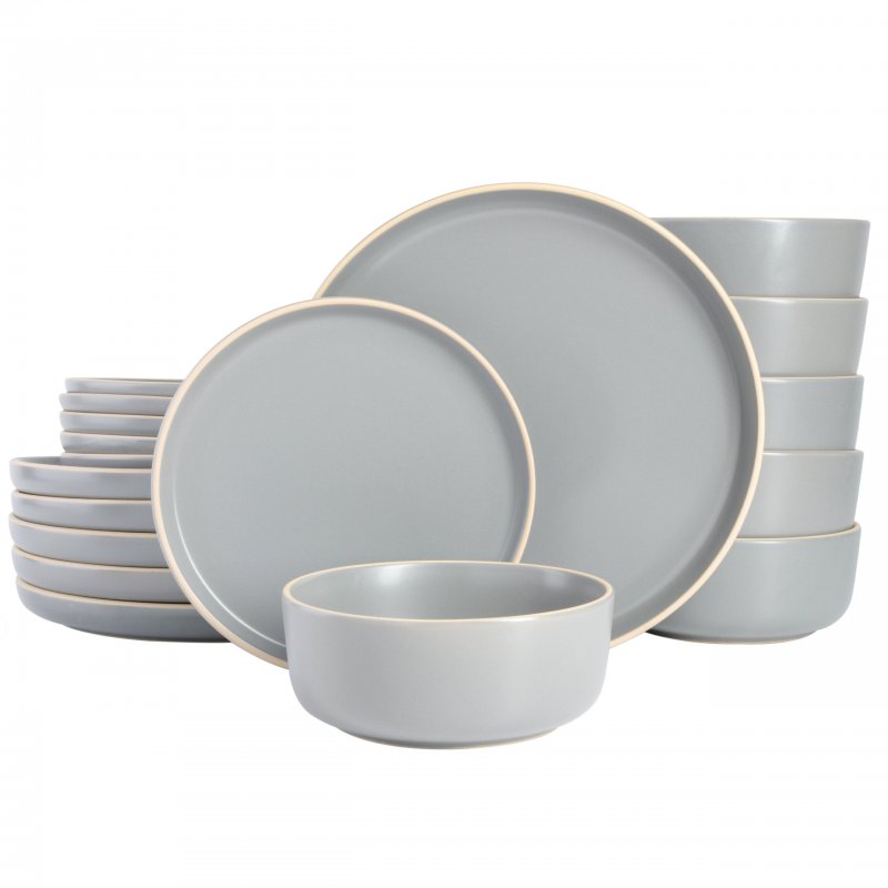 KIKUI Zuma 18-Piece Stoneware Dinnerware Set