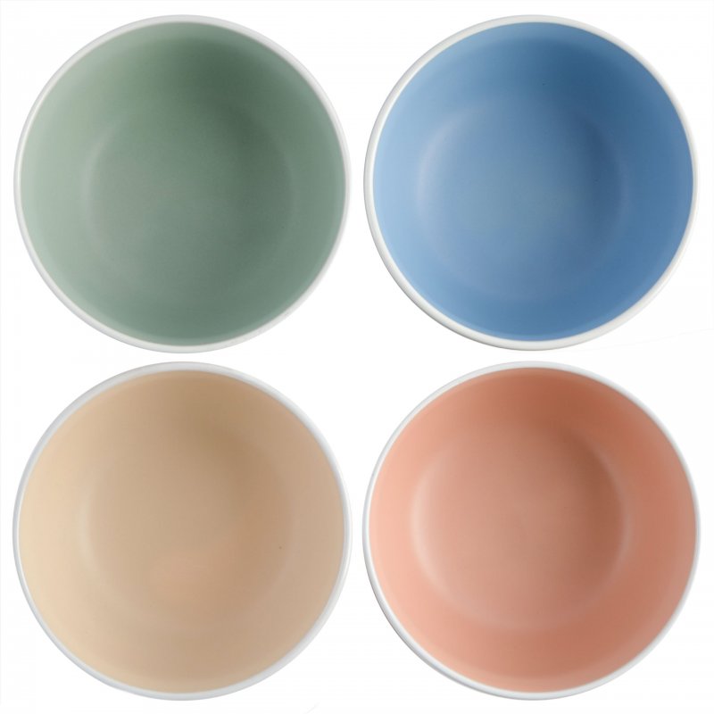 KIKUI Creamy Tahini 4-Piece Cereal Bowl Set