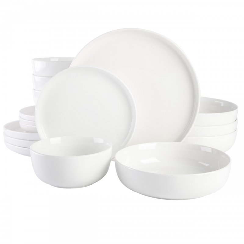 KIKUI Oslo 16-Piece Porcelain Dinnerware Set