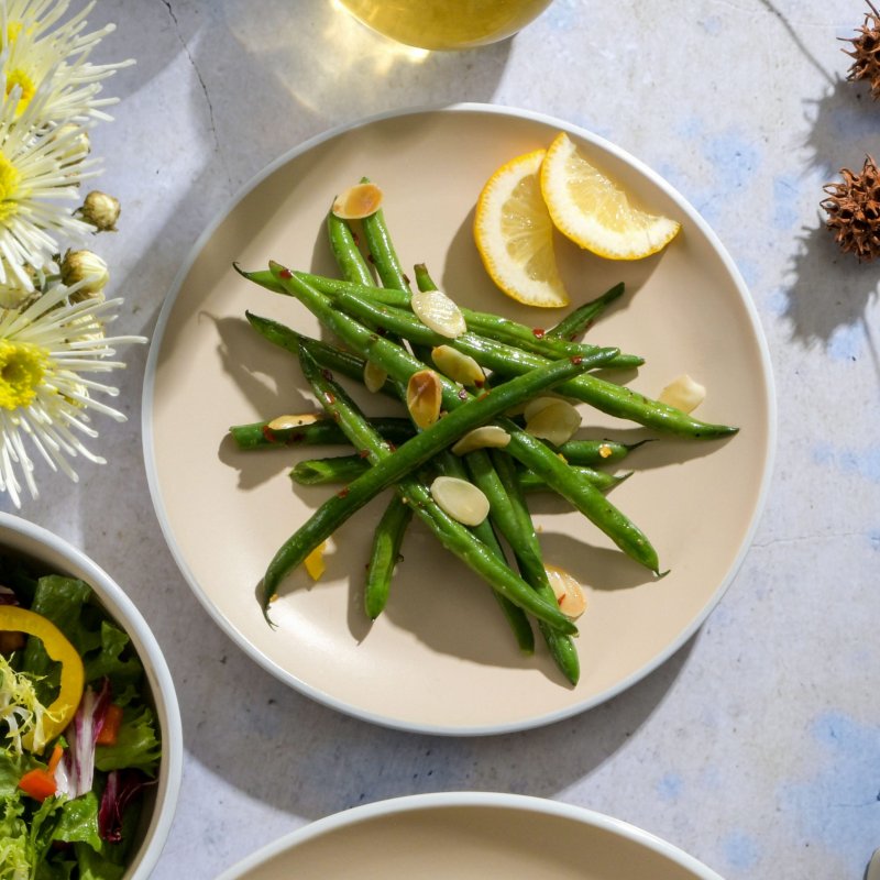 KIKUI Creamy Tahini 4-Piece Lunch Plate Set