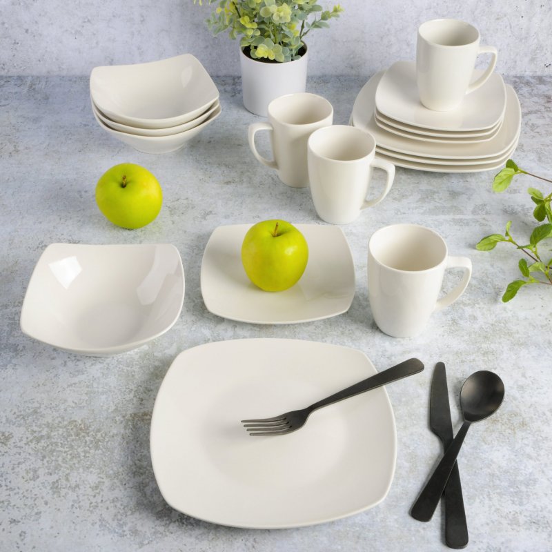 KIKUI Zen Buffet 16-Piece Porcelain Dinnerware Set