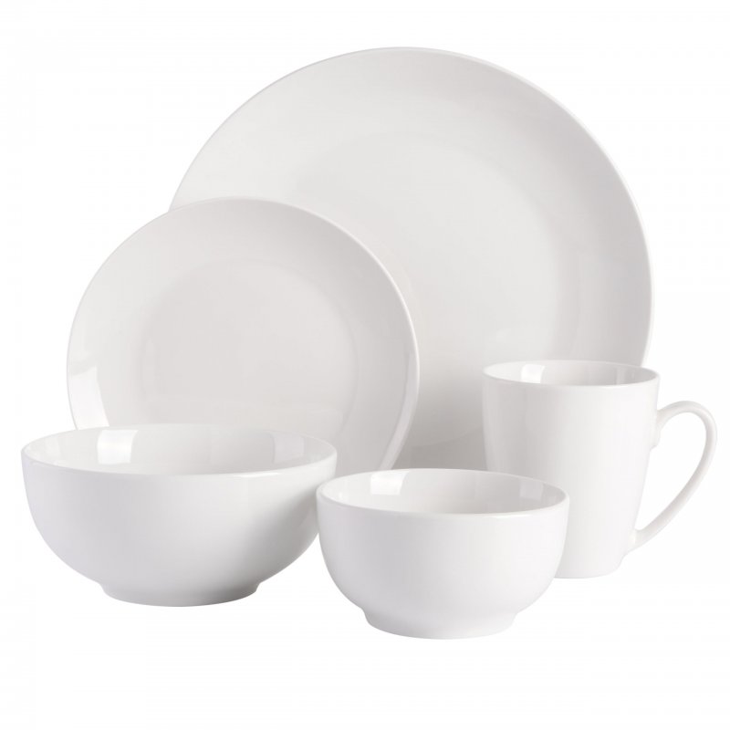 KIKUI Ogalla Whiteware Dinnerware Set