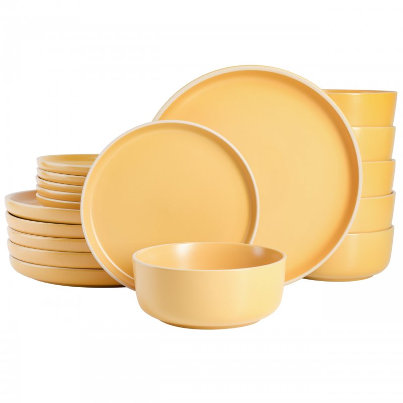 KIKUI Zuma 18-Piece Stoneware Dinnerware Set