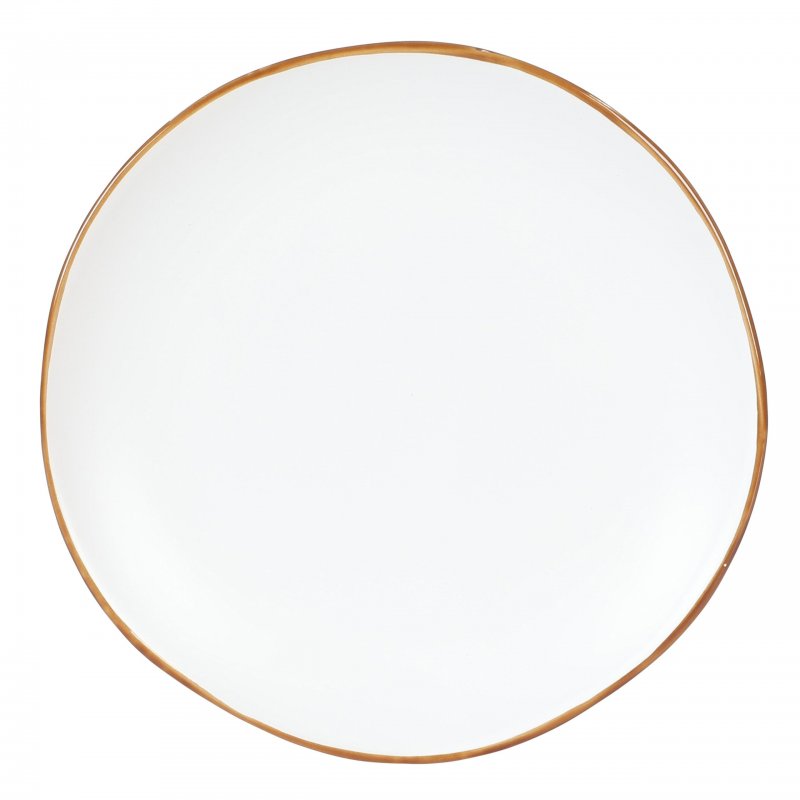 KIKUI Hazeltine 16 Piece Plates and Bowls Dishes Stoneware Ceramic Dinnerware Set