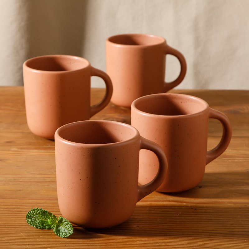 KIKUI Corcisa Clay 4 Piece Mug Set