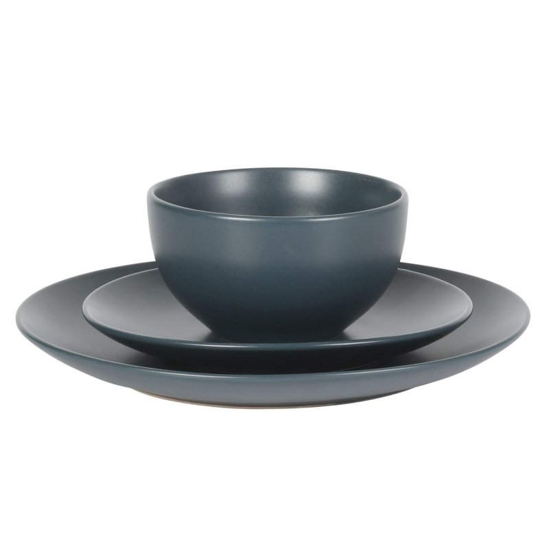 KIKUI Queenslane 12-Piece Stoneware Matte Dinnerware Set