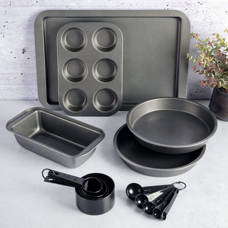 KIKUI 95-Piece Complete Kitchen Starter Kit – Dinnerware, Cookware, Bakeware, Kitchen Tools