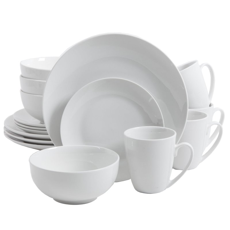 KIKUI Ogalla Whiteware Dinnerware Set