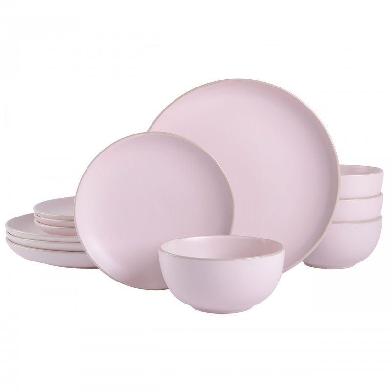 KIKUI Rockaway 12-Piece Stoneware Dinnerware Set