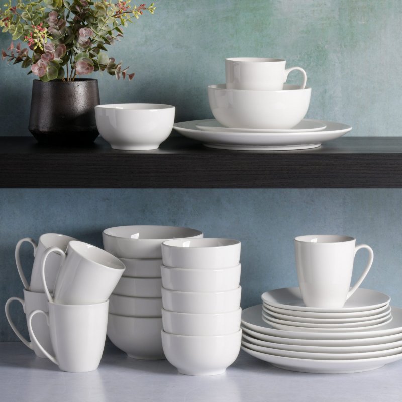 KIKUI Ogalla Whiteware Dinnerware Set